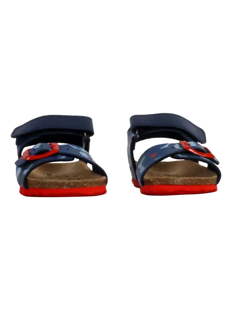 Sandale cuir enfant Geox Chalki   Bleu