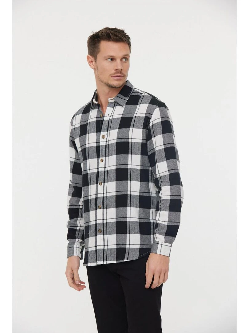 Lee Cooper   Chemise manches longues coton regular DOZ   Noir