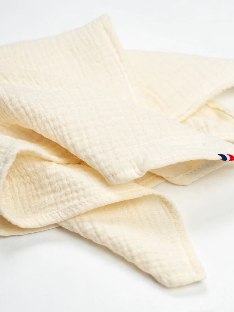 Doudou plat Lapin personnalisable  Jeanne   Ecru