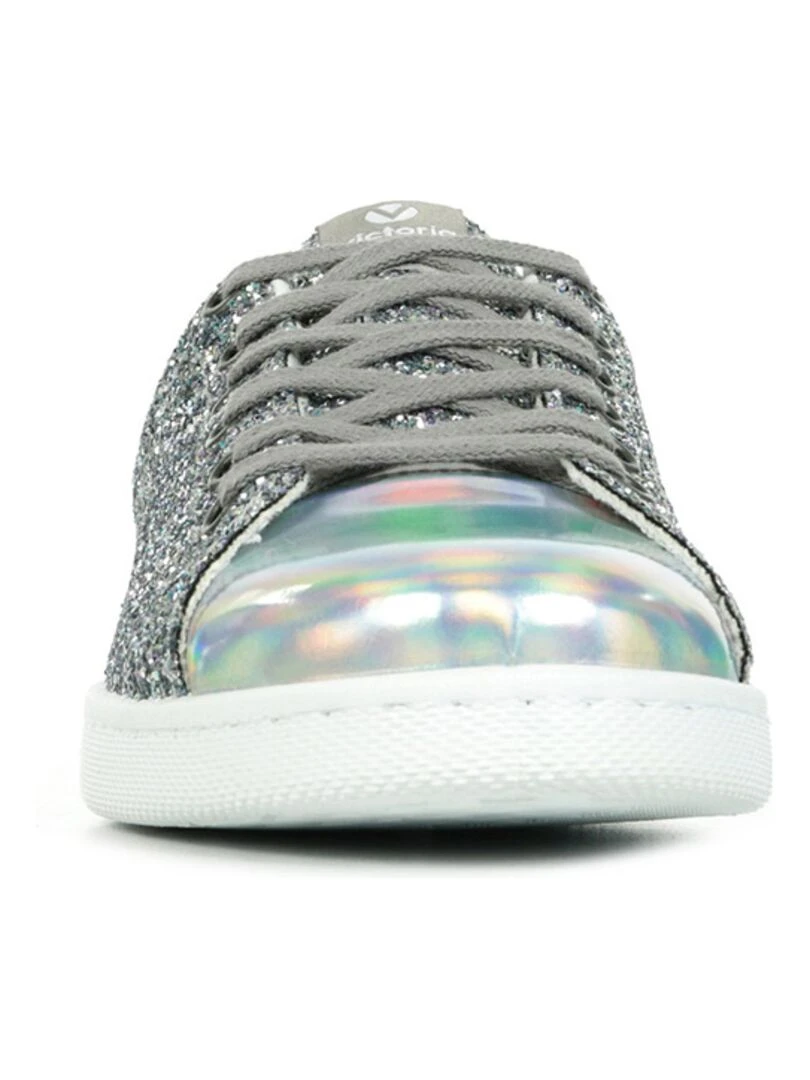 Baskets Victoria Deportivo Tennis Glitter Y Espero   Noir