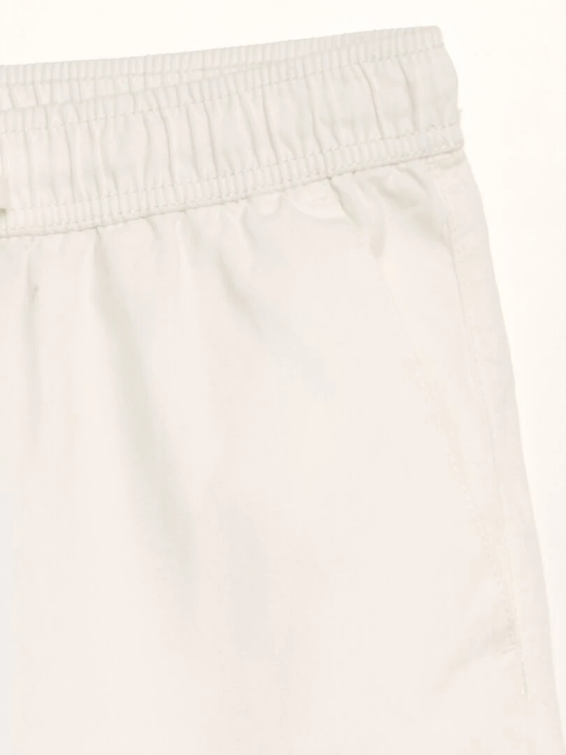 Bermuda chino avec taille élastiquée   blanc
