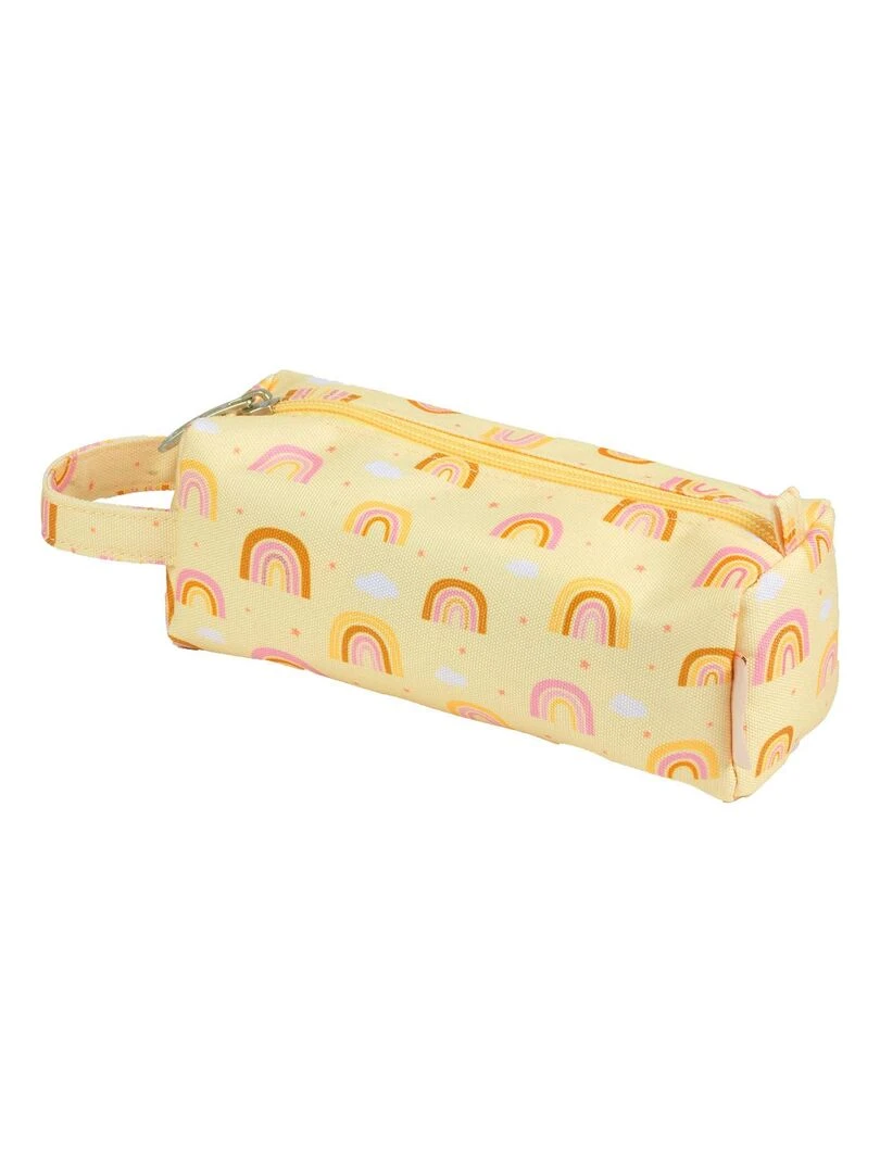Trousse scolaire Arc en ciel Jaune