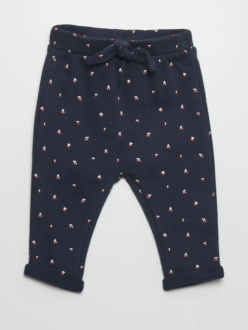 Pantalon sarouel Bleu/cerise