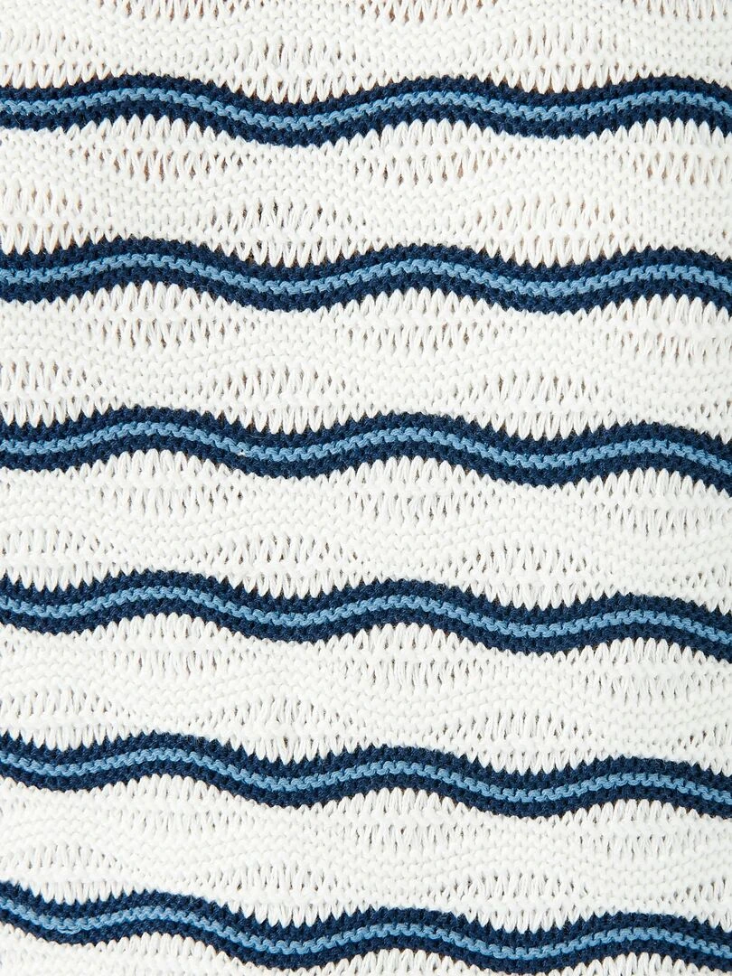 Pull à rayures   Damart   Bleu