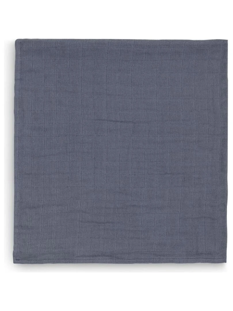 Lange gaze Coton Small 70x70cm Moonlight (3 pcs)    Jo   Bleu