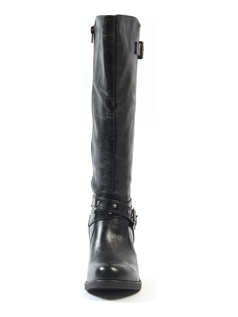 Gabylou   Bottes XL pour mollets larges   Modele Chrystel   Noir