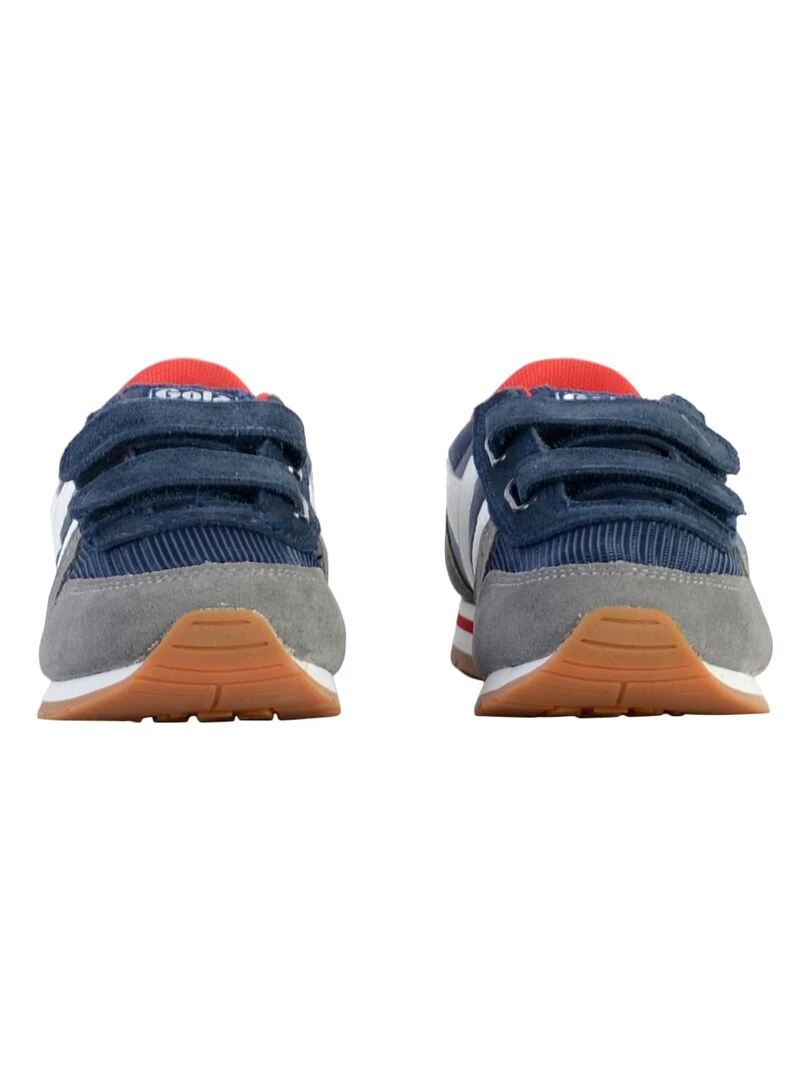 Basket Cuir Enfant Gola Daytona Quad Strap   Bleu marine