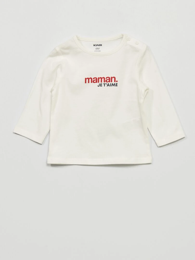 T shirt en jersey Blanc