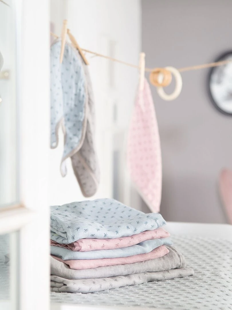 ROBA Set de couches bio de 3 pièces "Lil Planet" – gris   Gris