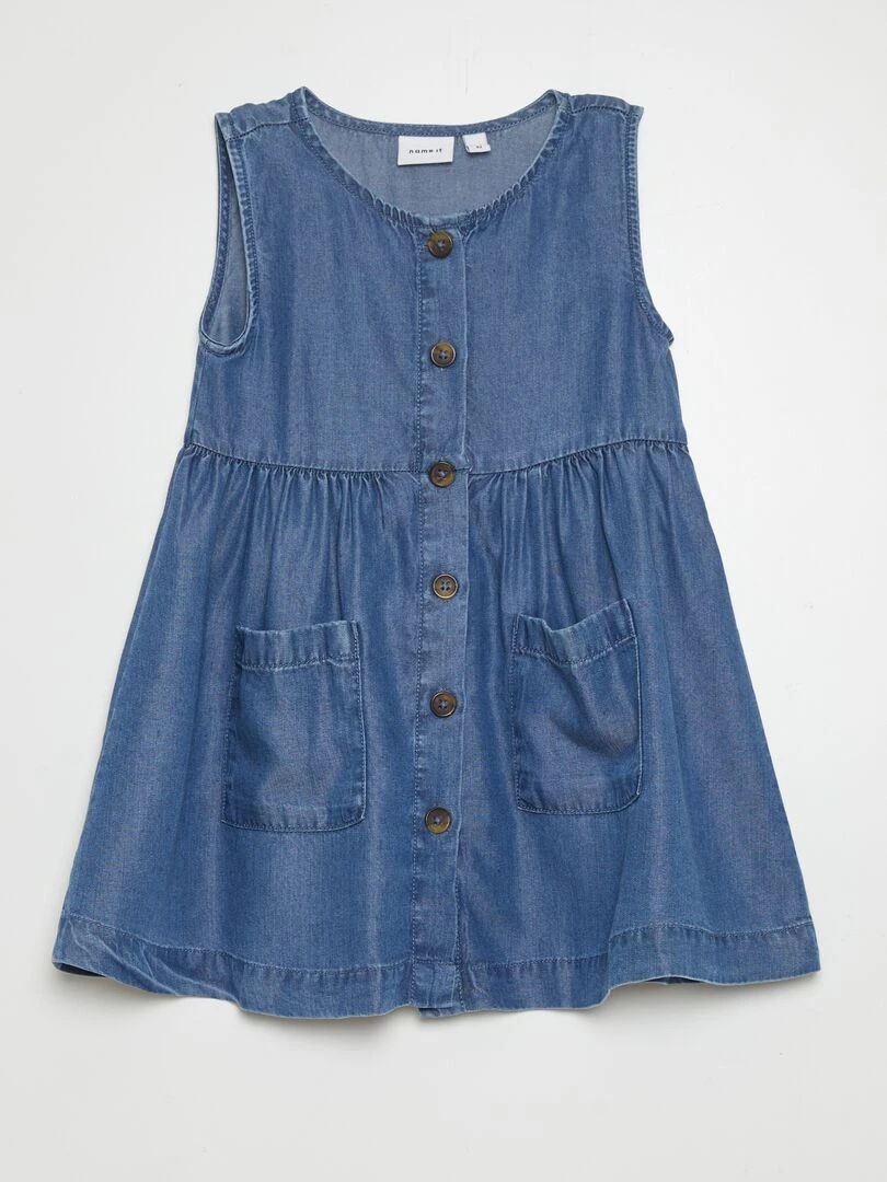 Robe sans manches Bleu
