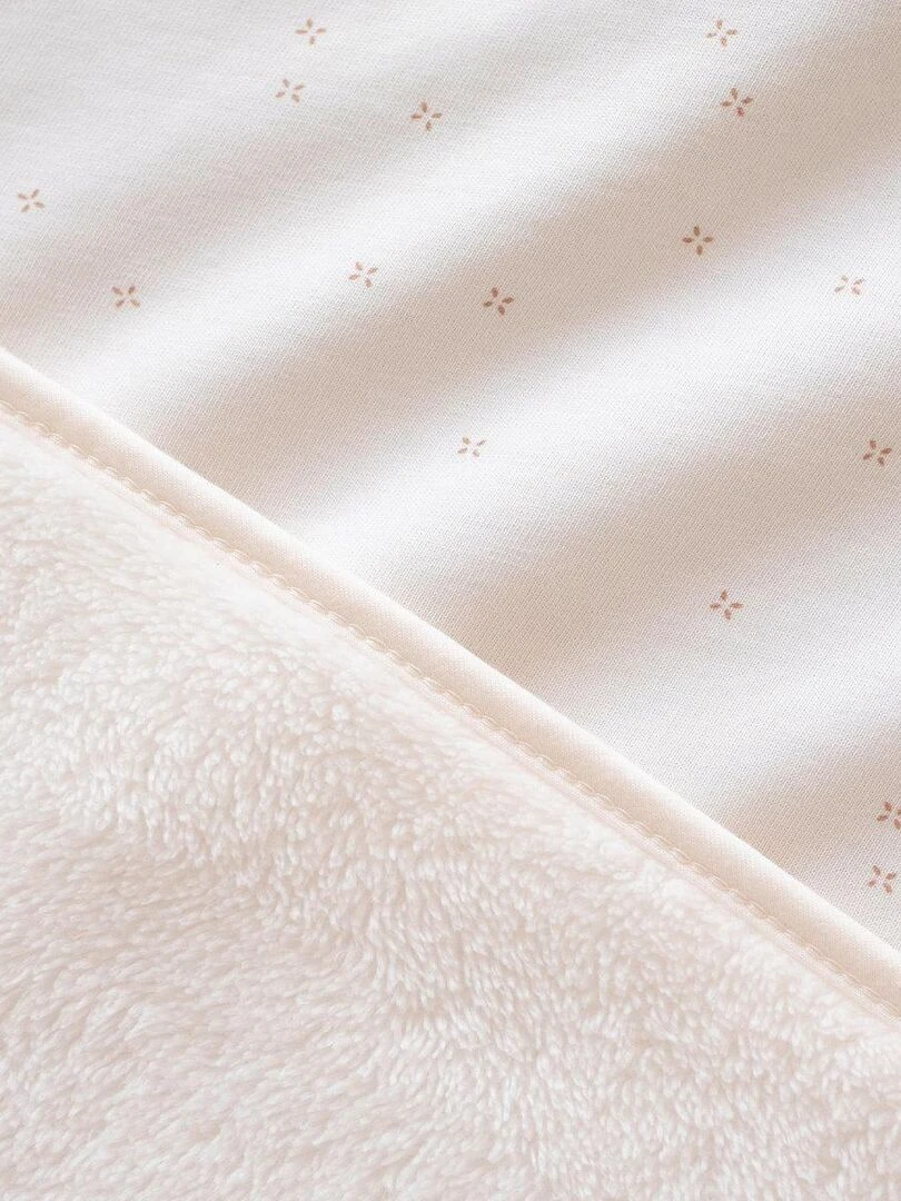 Bemini Couverture Pady jersey et softy   Blanc cassé
