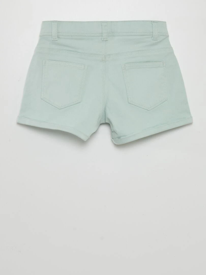 Short en twill bleu