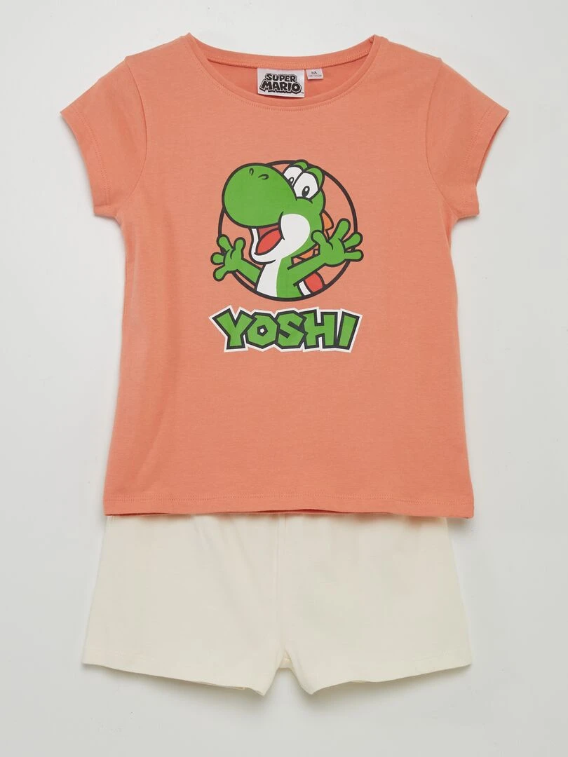Ensemble de pyjama 'Yoshi' de 'Super Mario' 2 pièces Orange