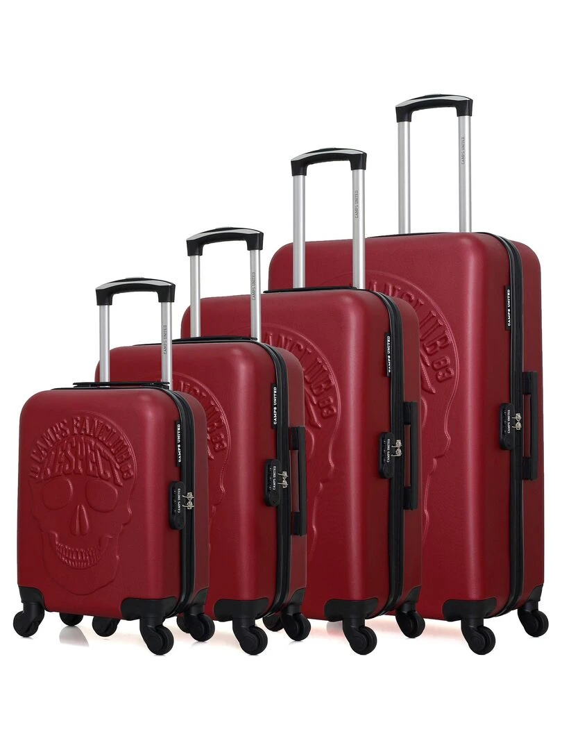 CAMPS UNITED SET DE 4 ABS CORNELL M 75 CM Bordeaux