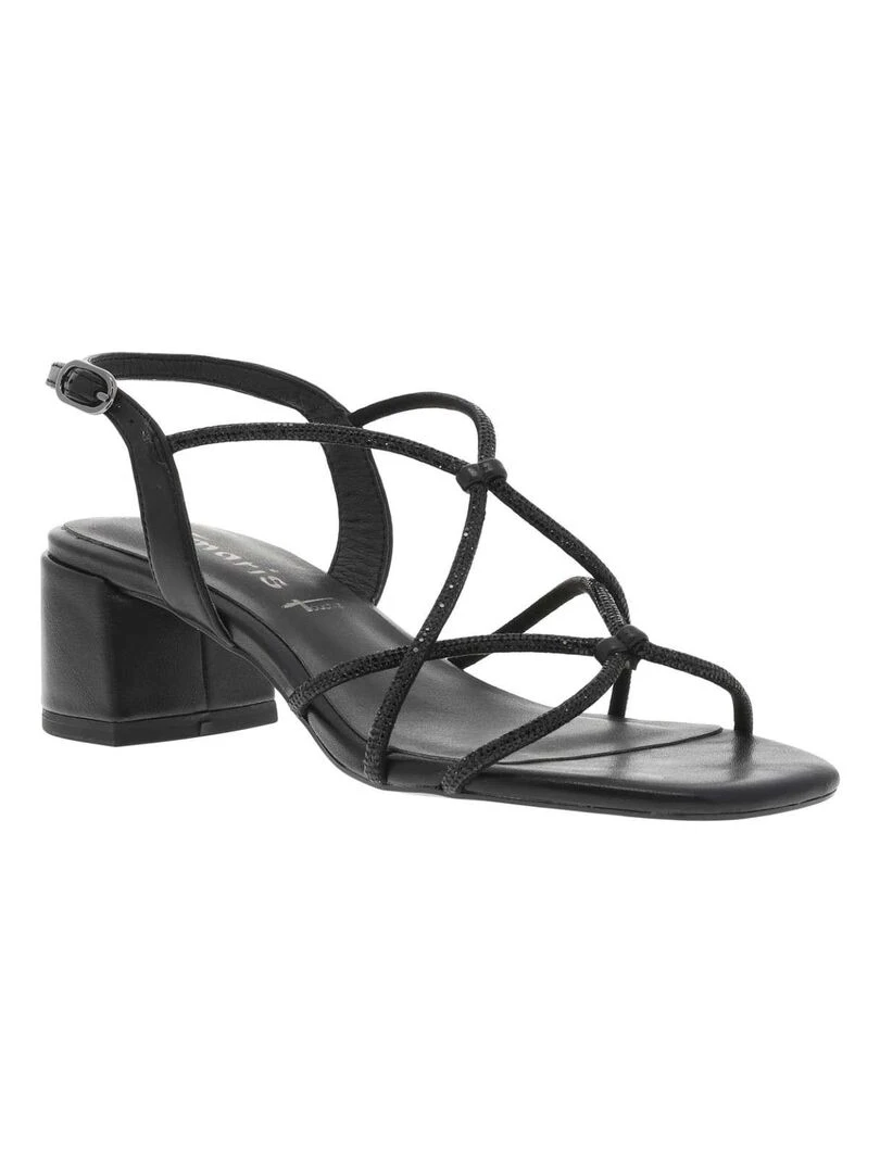 TAMARIS Nu pieds talon carré Noir