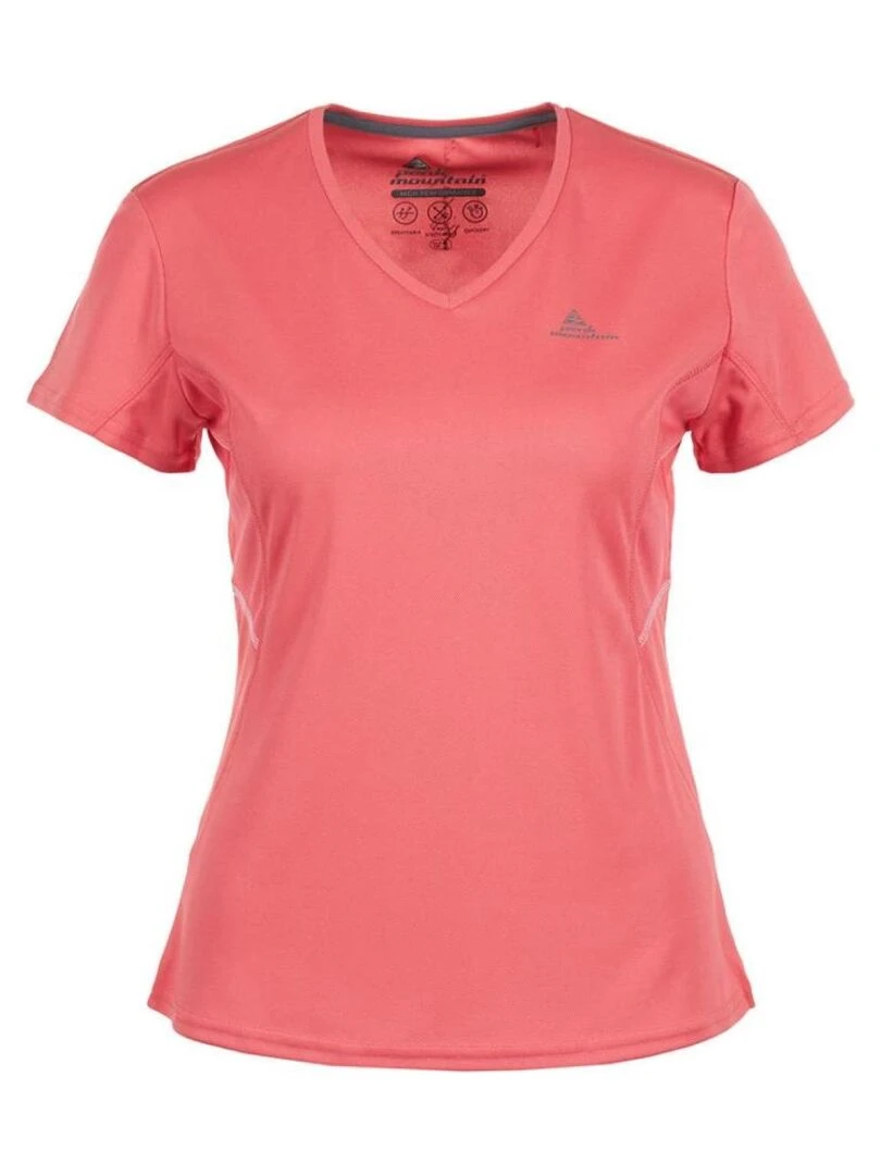 T shirt manches courtes femme ACRIM PEAK MOUNTAIN Orange corail
