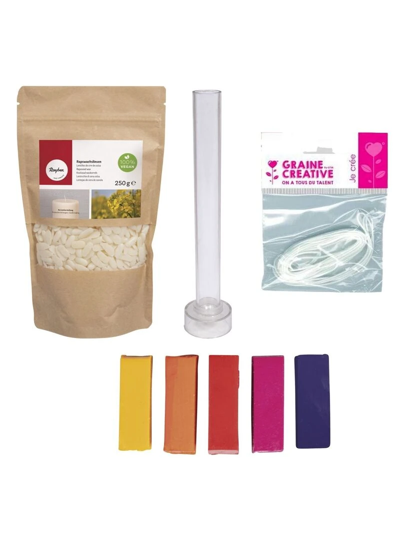 Kit bougie chandelle DIY tons chauds   N/A