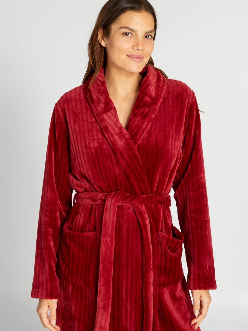 Peignoir en polaire Rouge