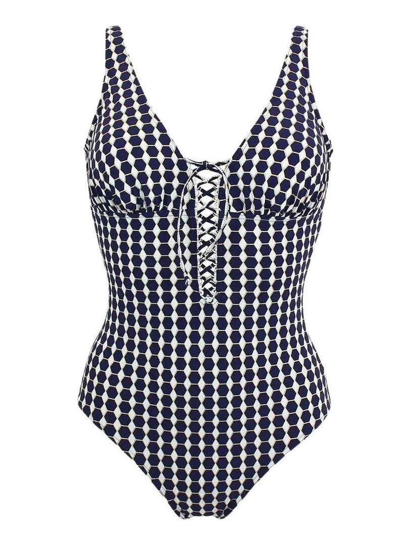 Maillot 1 pièce sans armatures bonnet CDE Brasilia   Bleu