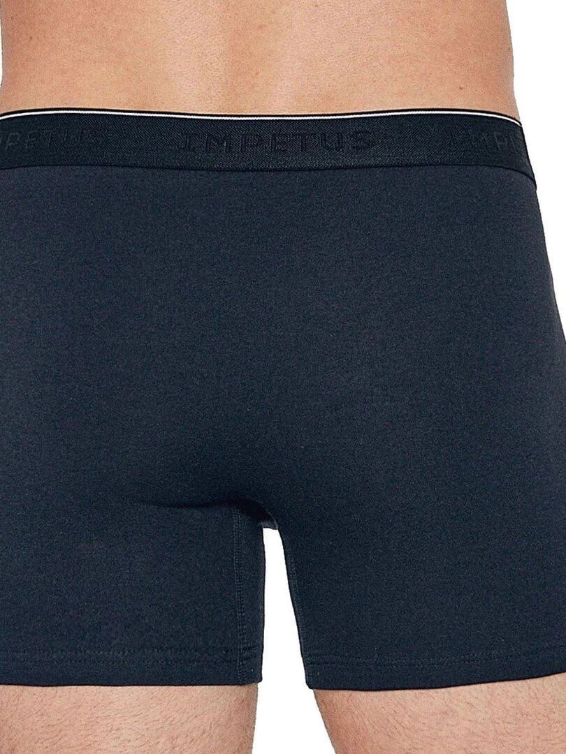 Pack 2 boxers uni et à motif en coton Besar   Rouge