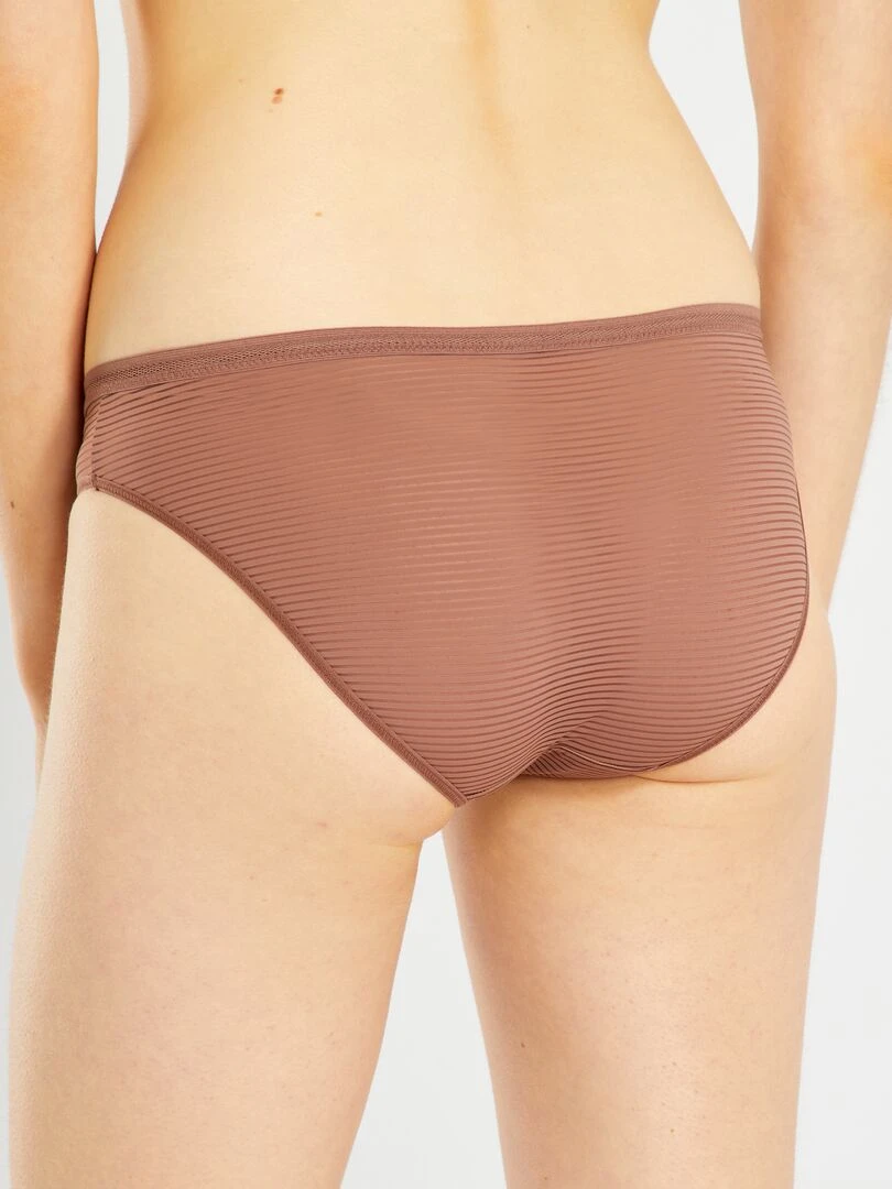 Culotte microfibre   Marron clair