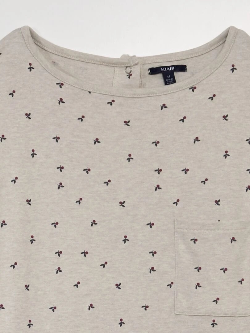 Chemise de nuit en jersey   So Easy   Beige