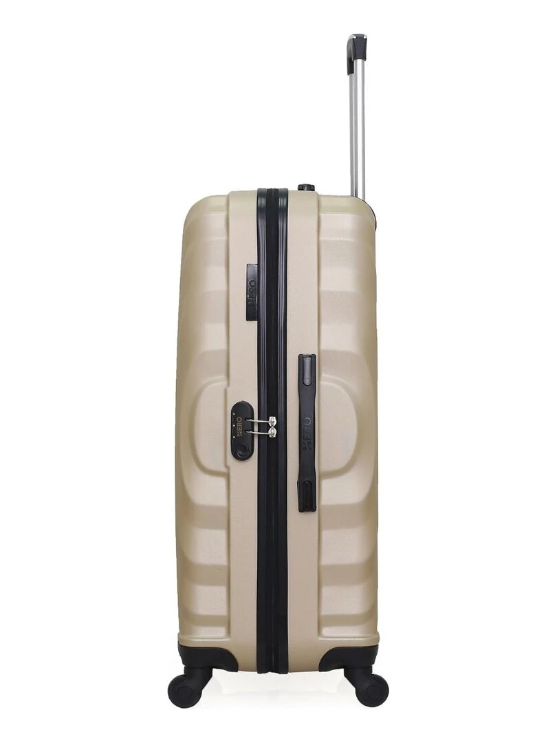 Lot de 4 Valises Rigides Grand Format  Taille Moyenne  Cabine et Cabine XXS LAGOS M   Beige