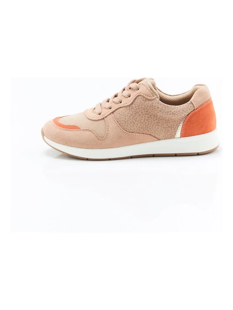 Baskets imprimé animalier Amortyl Damart Beige coquille