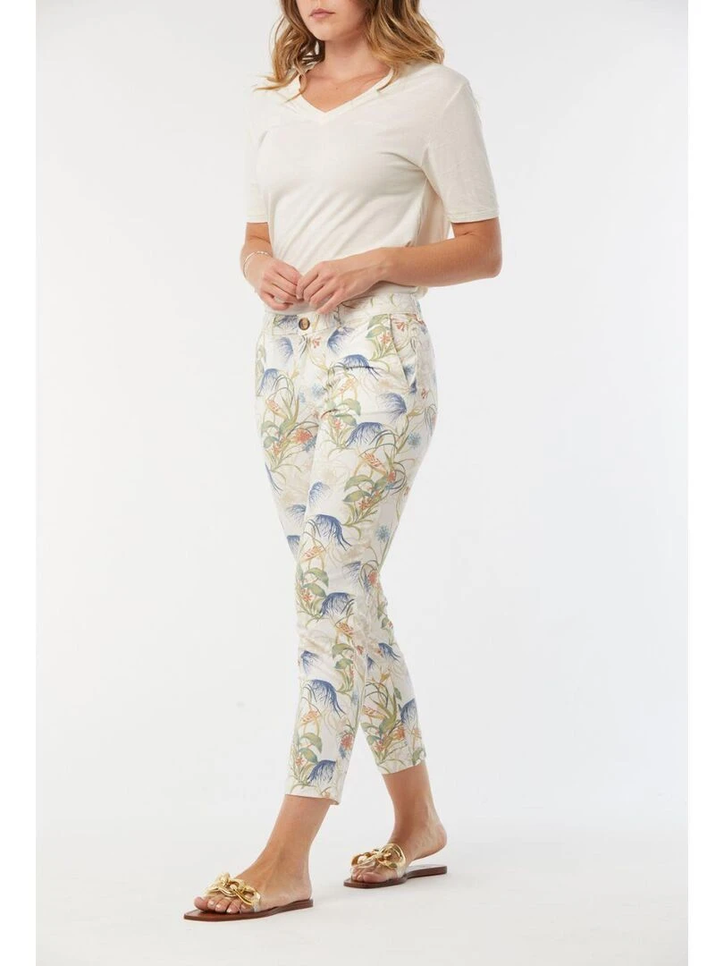 Lee Cooper   Pantalon coton chino JEMILA   Rose clair