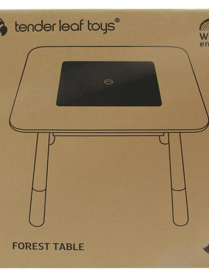 Table enfant en bois Forêt   Beige