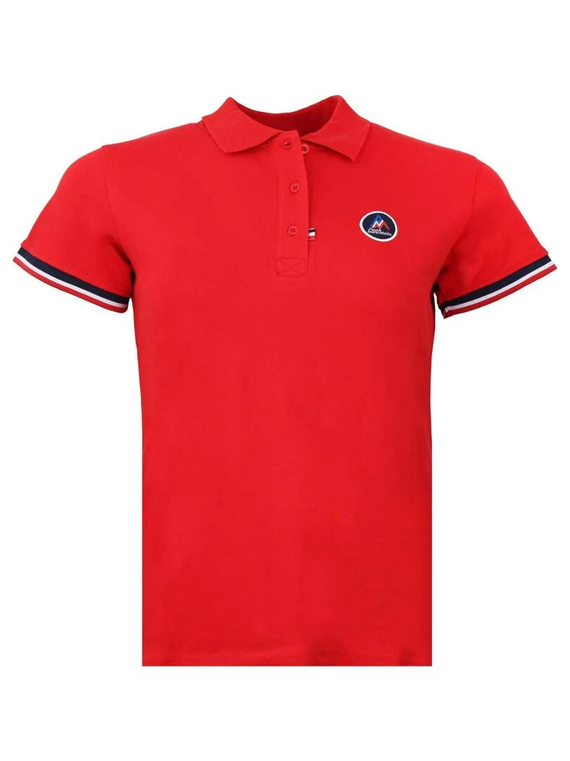 Polo manches courtes femme ABECA   Rouge