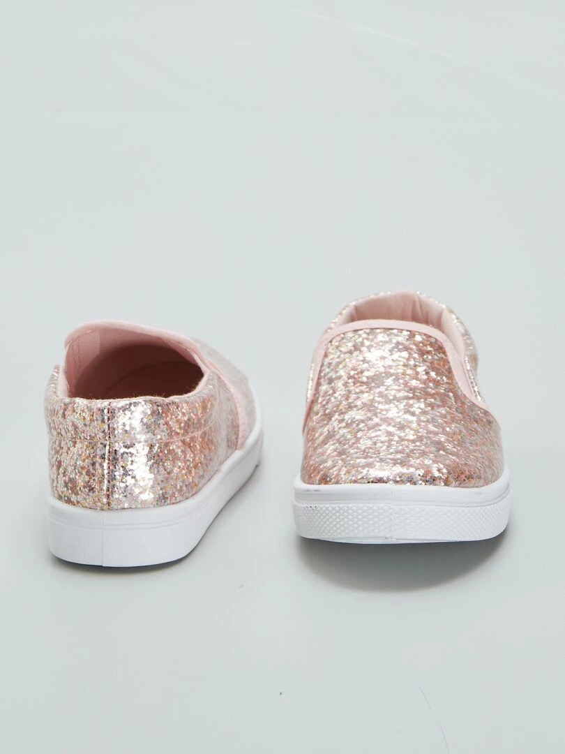 Baskets basses slip on   Rose