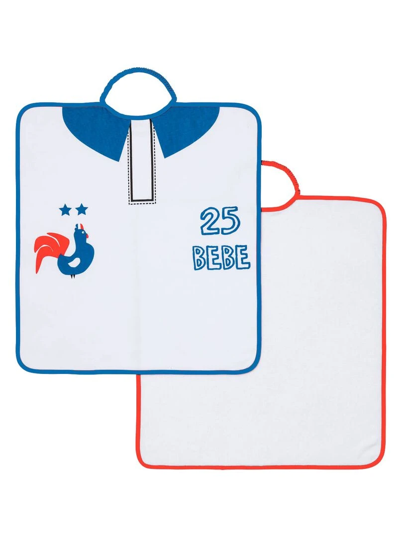 Lot de 2 bavoirs Maternelle Foot Bleu