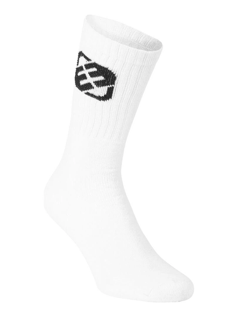 Lot de 6 Paires de Chaussettes Tennis homme Freegun   Blanc