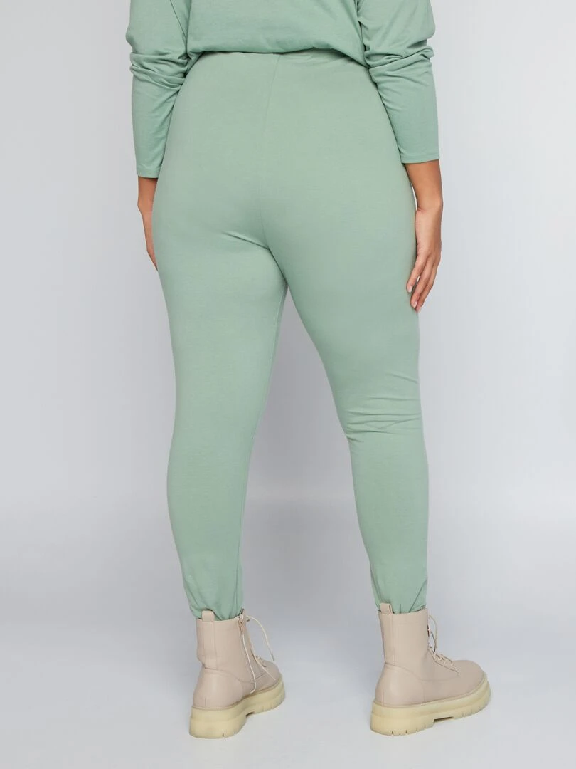 Legging en jersey uni   Vert