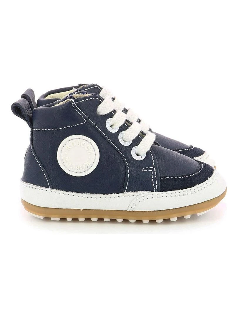 Sneakers hautes Cuir Migo   Bleu marine