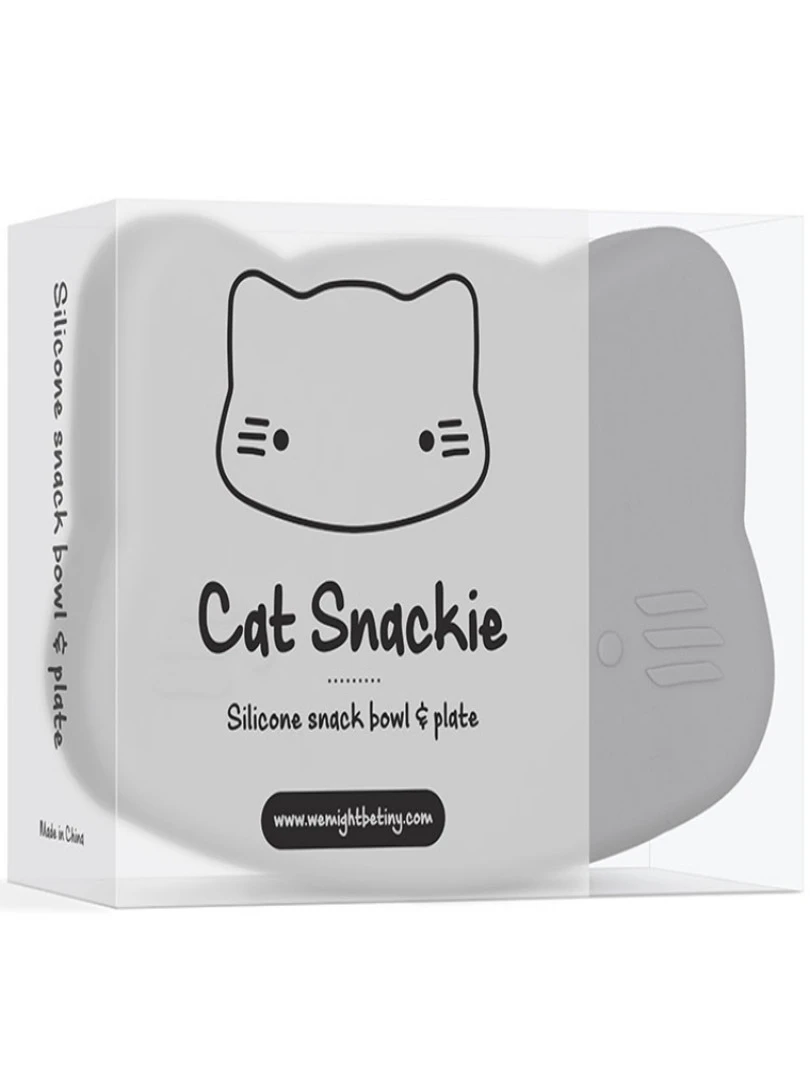 Boîte À Goûter 3 En 1 Chat Gris   Gris