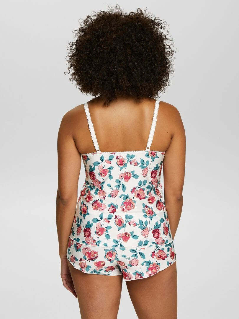 Caraco de pyjama imprimé   Blanc