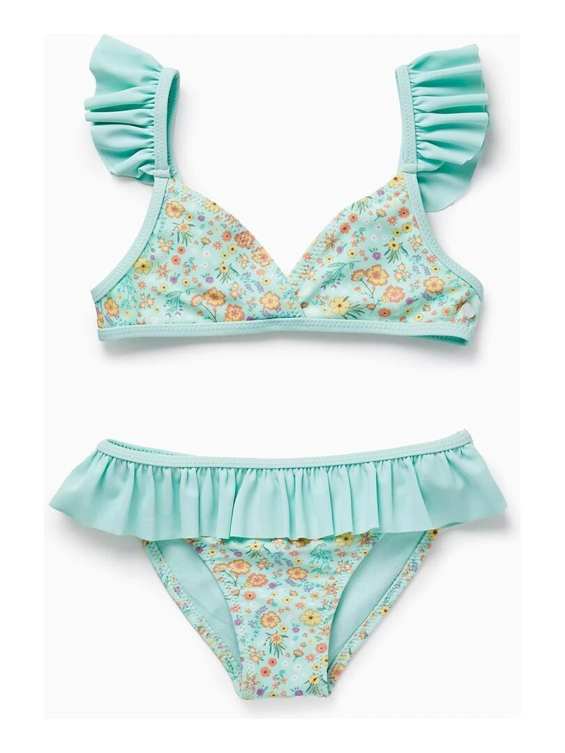 Maillot de bain Floral UPF80 pour Fille HAJJ COLLECTION Vert clair