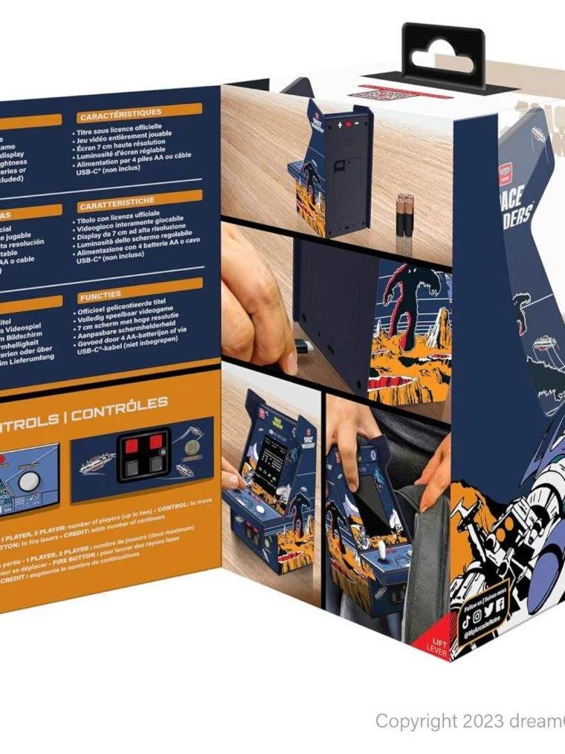 Micro Player SPACE INVADERS 2 Mini Borne PRO 6 7" My Arcade   N/A