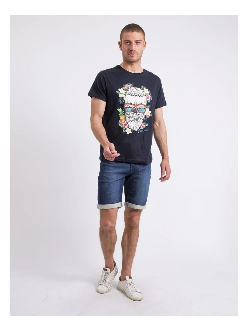 T shirt col rond NOPILUCA   Bleu marine