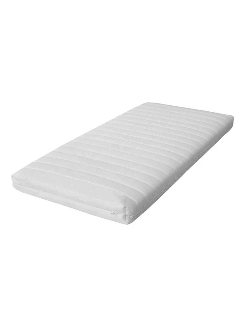 Matelas Bébé mémoire de forme Déhoussable & Lavable Fabriqué en France Blanc