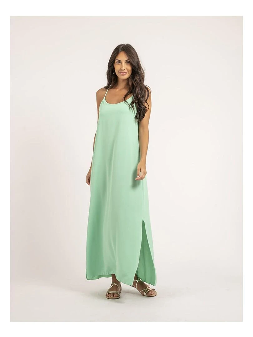 Robe longue IGGY   Vert