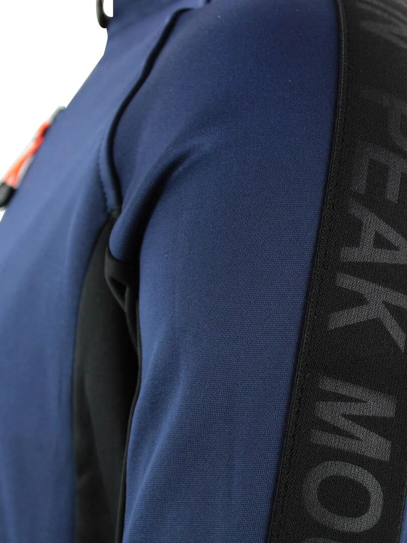 Blouson polarshell homme CEMON   PEAK MOUNTAIN   Bleu marine