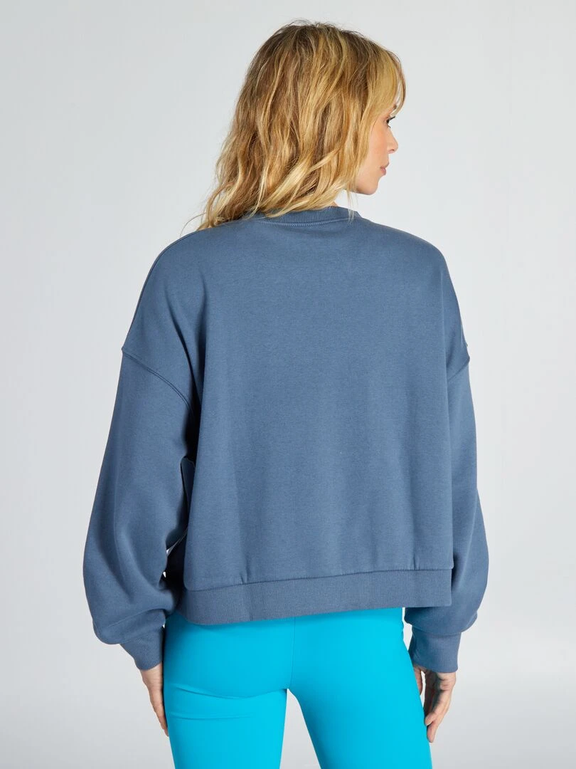 Sweat en molleton   Bleu