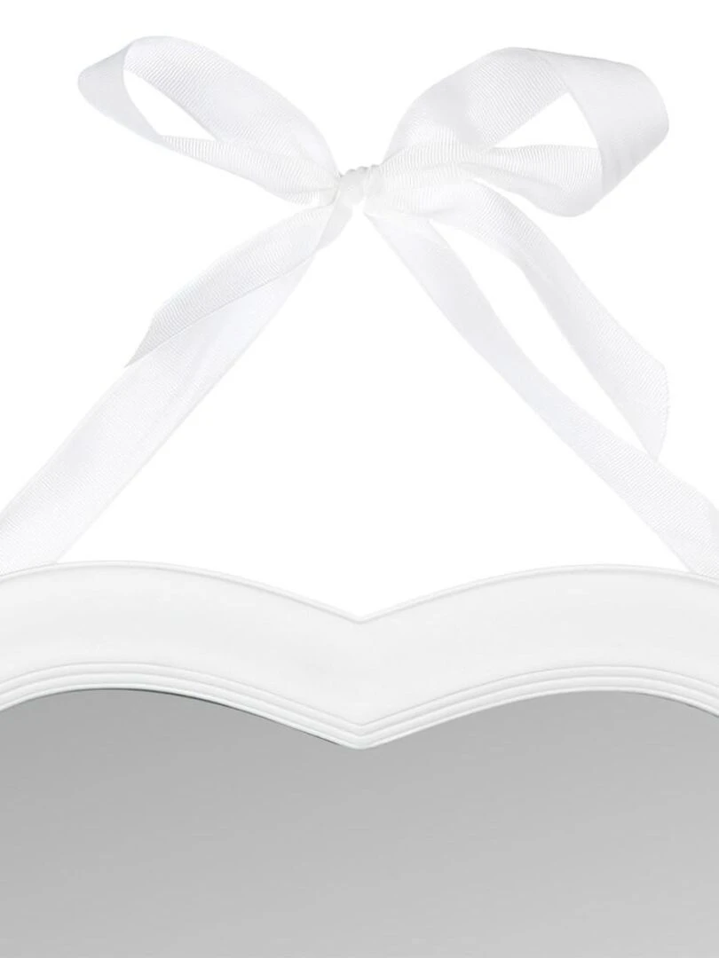 Miroir cœur ruban Alexia blanc Blanc