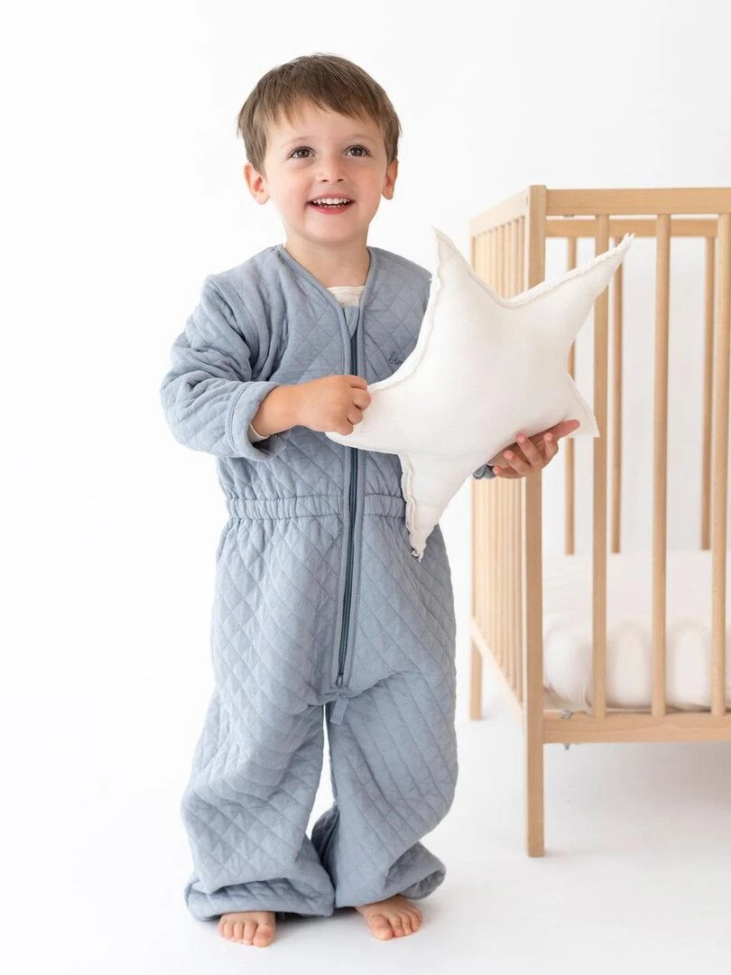 Bemini Gigoteuse  jambes séparables Pady quilted jersey   Bleu gris