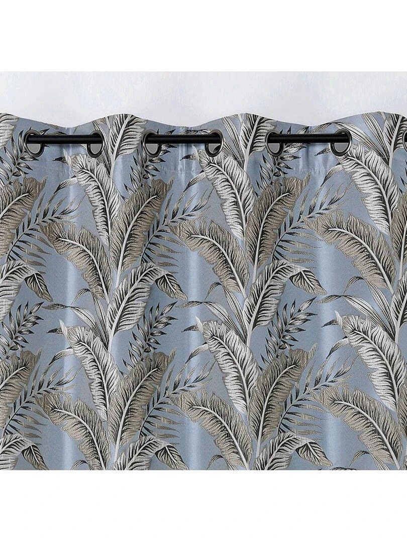 Rideau tendance aux impressions exotiques Bleu