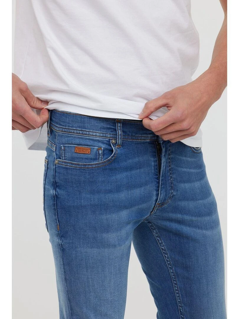 Lee Cooper   Jean coton skinny LC132ZP   Bleu