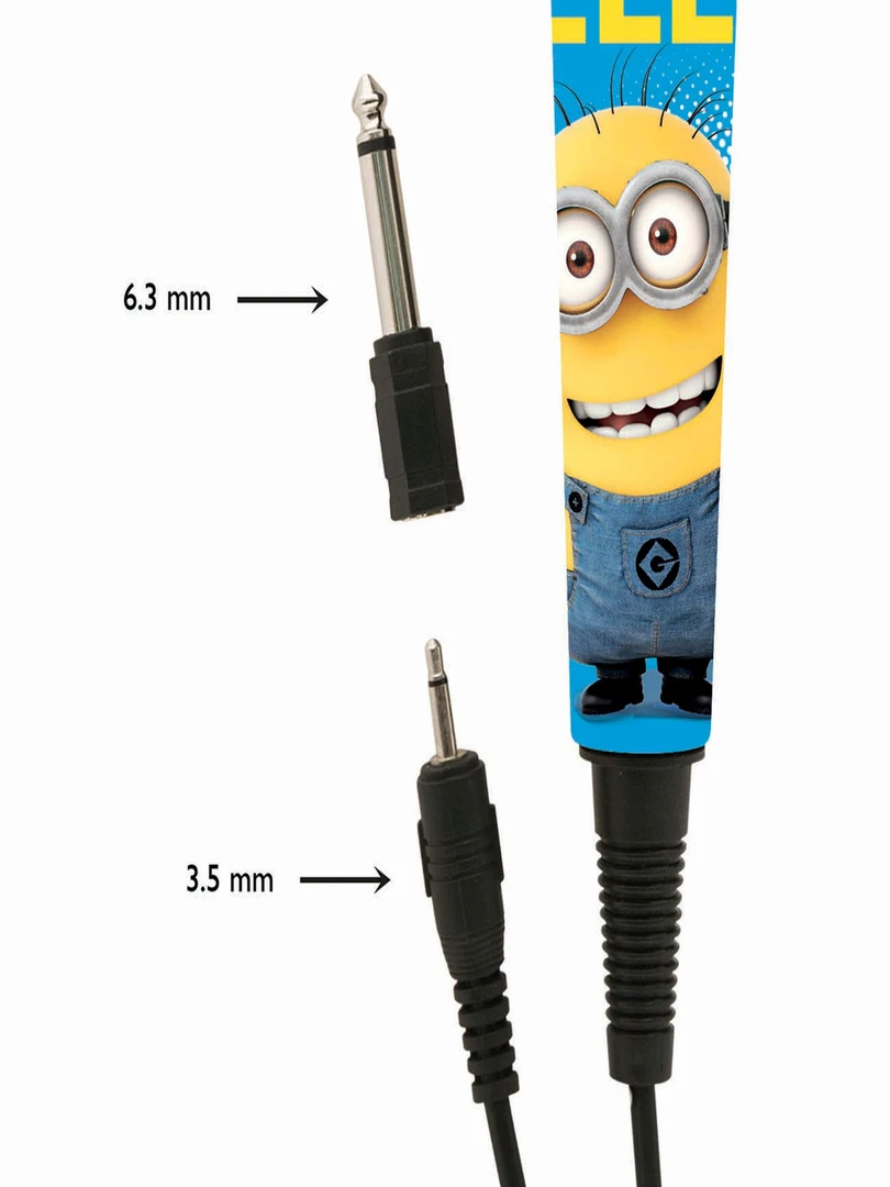 Microphone Haute Sensibilité Câble 2 5m Les Minions   N/A